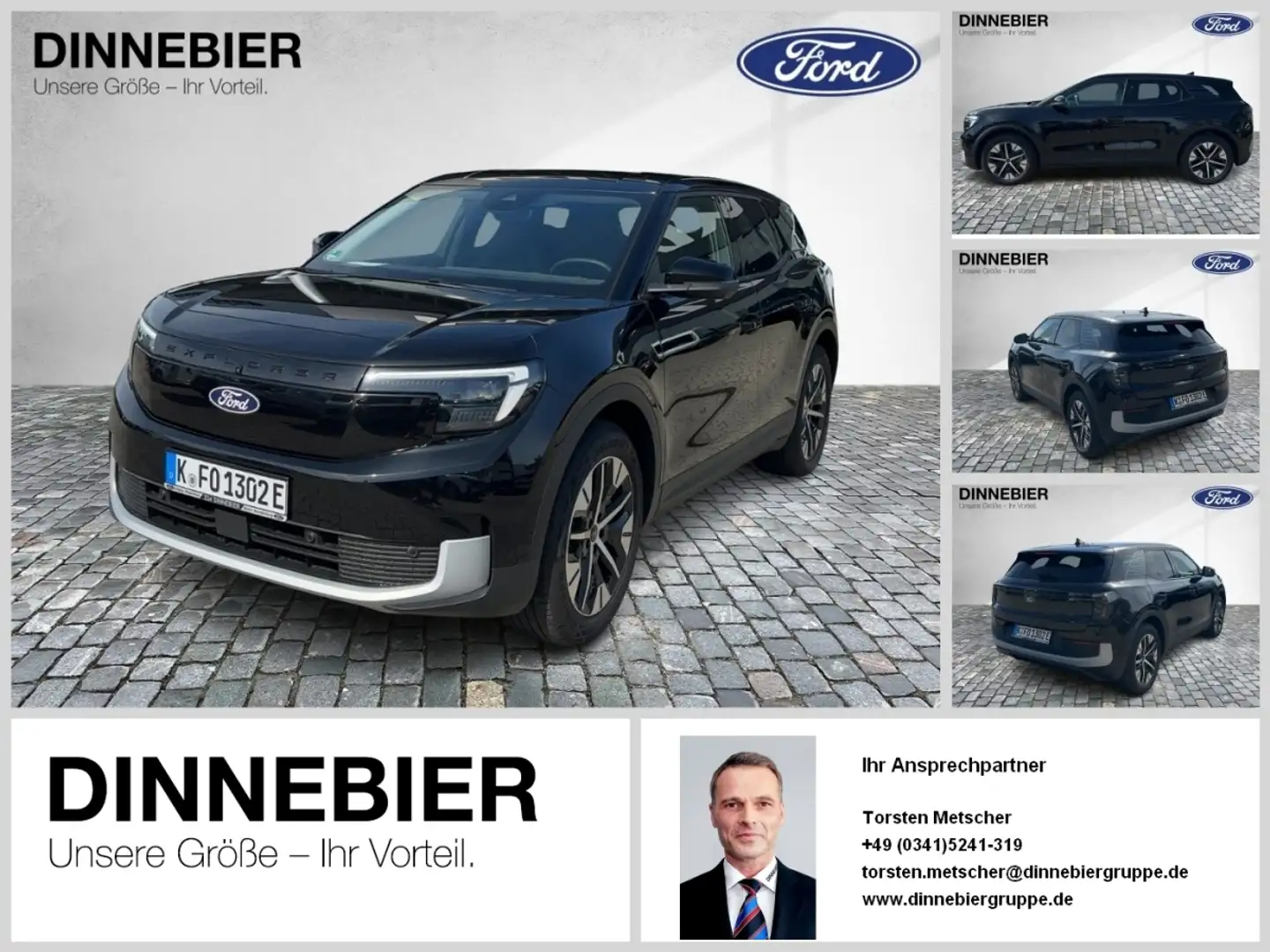 Ford Explorer Explorer 77kWh RWD LED+360°+Navi Noir - 1