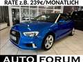 Audi A3 1.5 TFSI *RATE 149,-€  AUT LEDER  NAVI Cabrio Bleu - thumbnail 1