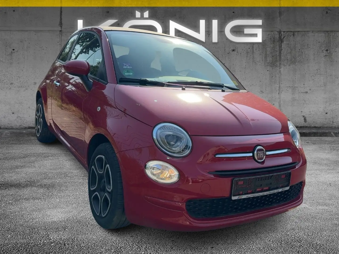 Fiat 500C Cabrio Club 1.0 Klima*Tempomat*CarPlay Rouge - 2