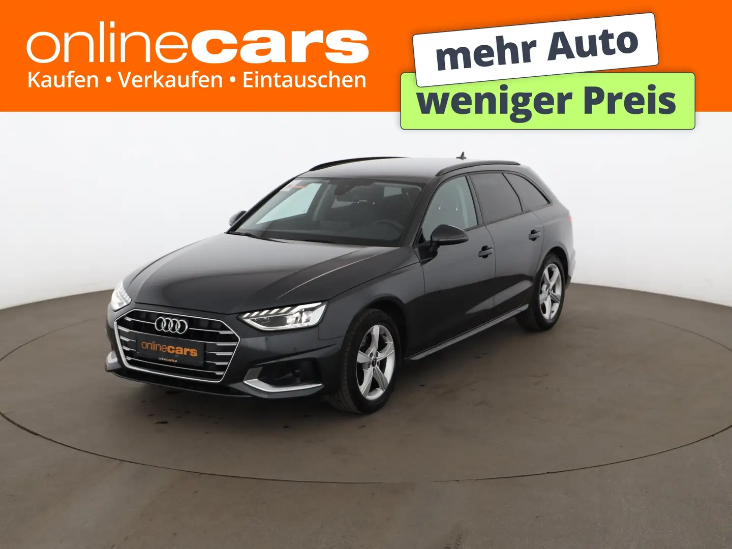 Audi A4 Avant 35 TDI advanced Aut LED AHK LEDER NAVI Grau - 1