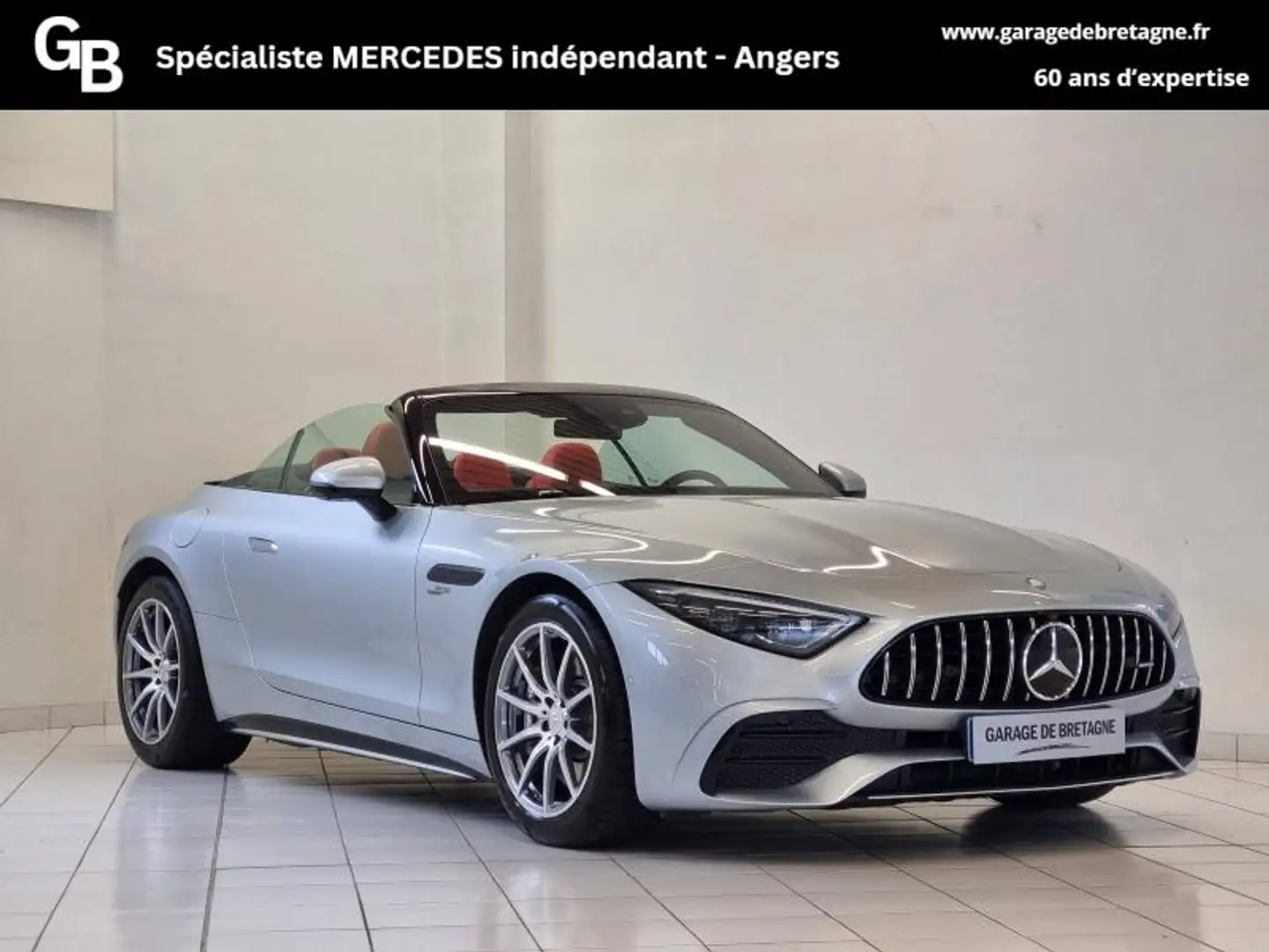 Mercedes-Benz SL 43 AMG 43 AMG 381h 9G Speedshift MCT AMG Zilver - 1