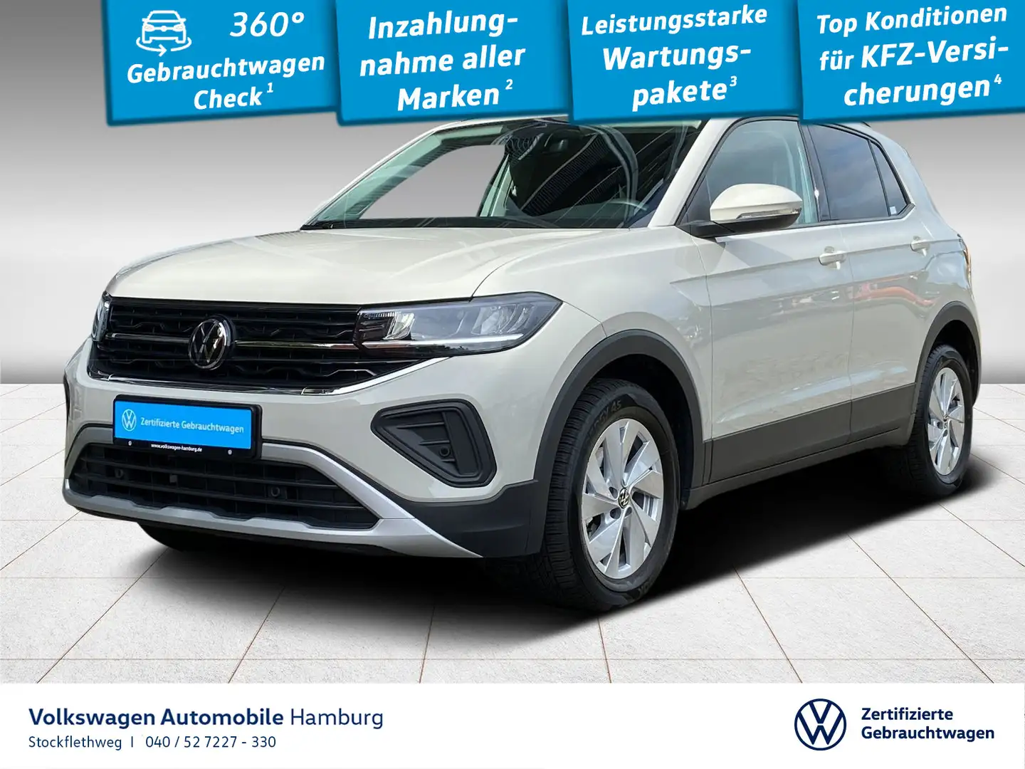 Volkswagen T-Cross 1.0 TSI Life ACC AppleCarPlay LED Stzhzg Grau - 1