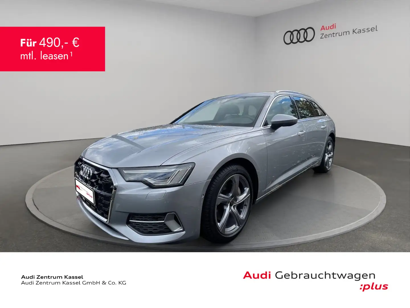 Audi A6 A6 Av. 45 TFSI qu. Matrix Navi Kamera AHK Leder Silber - 1