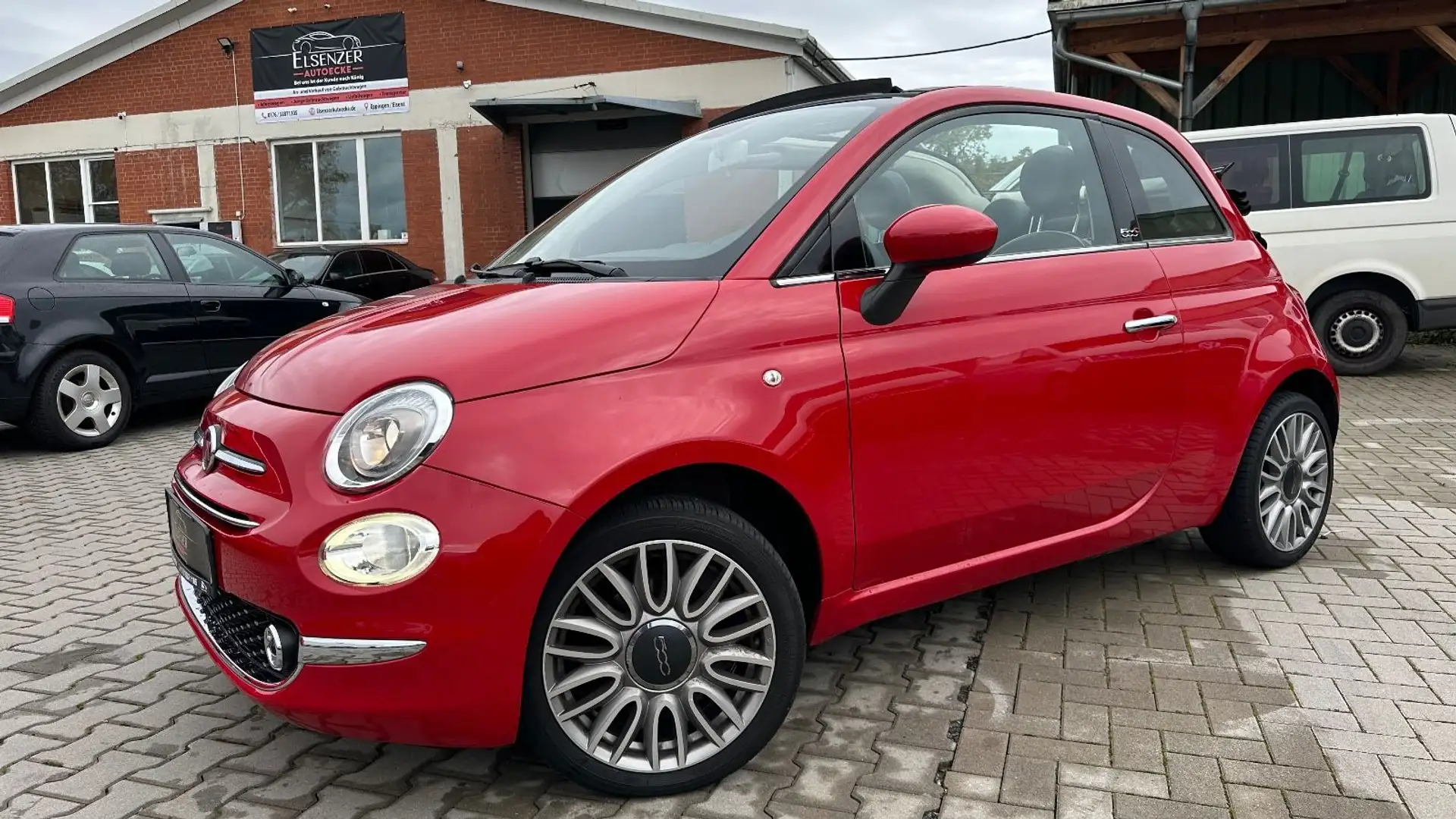 Fiat 500 Cabrio Navigation U-Connect DAB Rot - 1