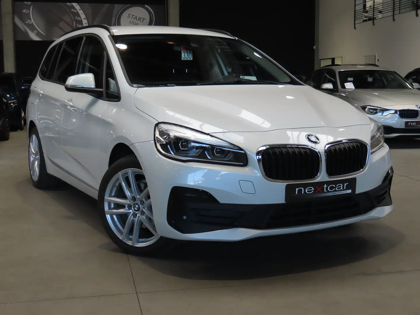 BMW 216 d Gran Tourer 7Places *CUIR-NAVI-FULL LED-CRUISE* Weiß - 2