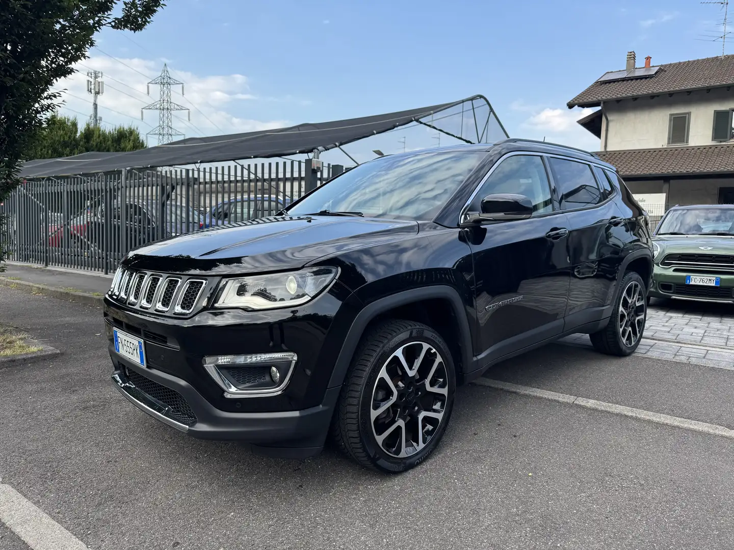 Jeep Compass 2.0 mjt Limited 4wd 140cv auto Per Neopatentati Zwart - 2