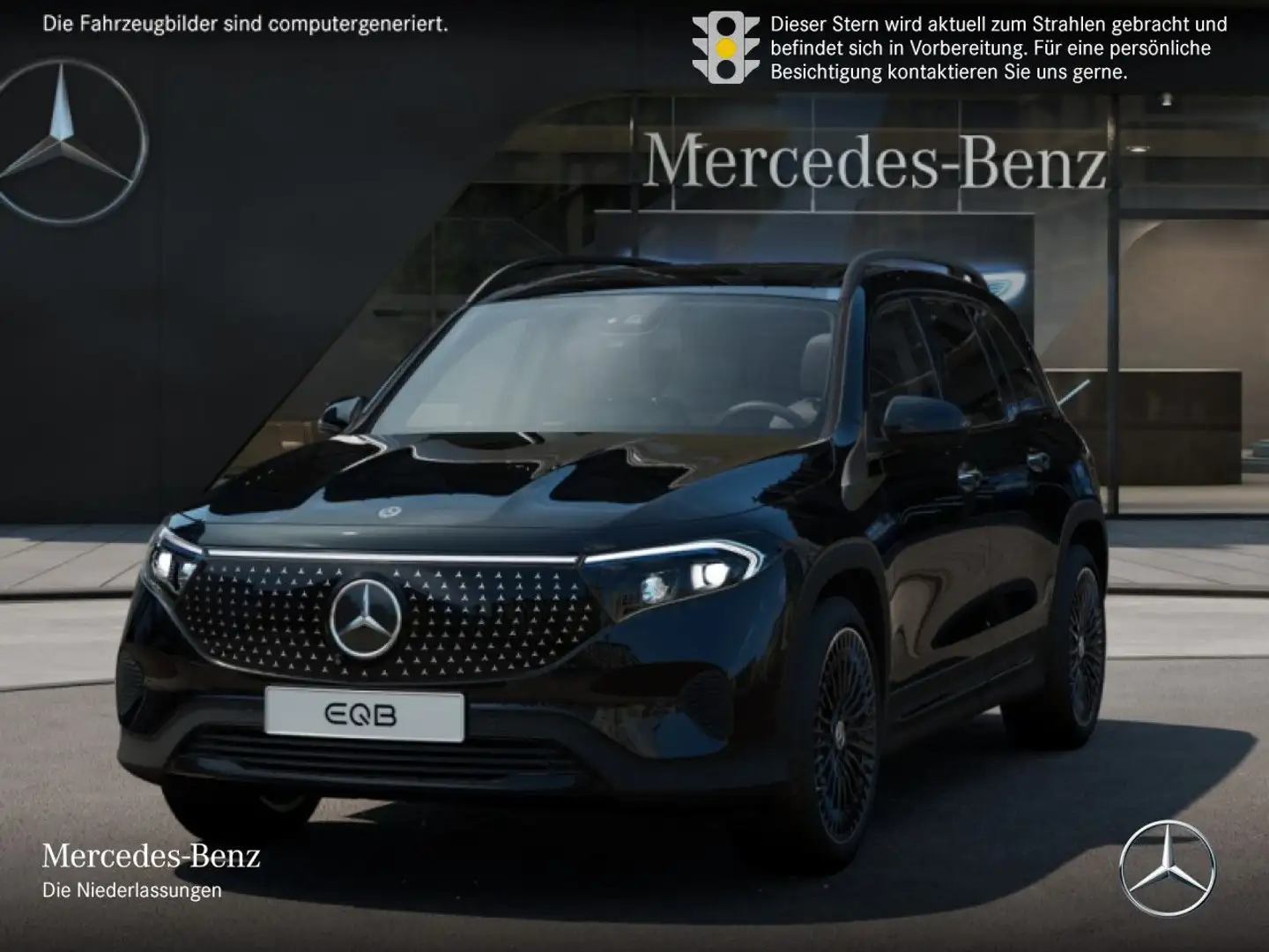Mercedes-Benz EQB 250 ELECTRICART+NIGHT+PLUS-PAKET+PANO+360+SPUR Schwarz - 2