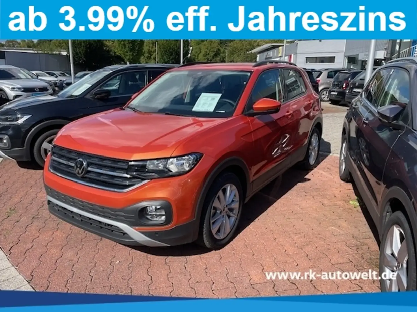 Volkswagen T-Cross 1.0 TSI  ACC 17Zoll Ganzjahresreifen Musikstreamin Narancs - 1