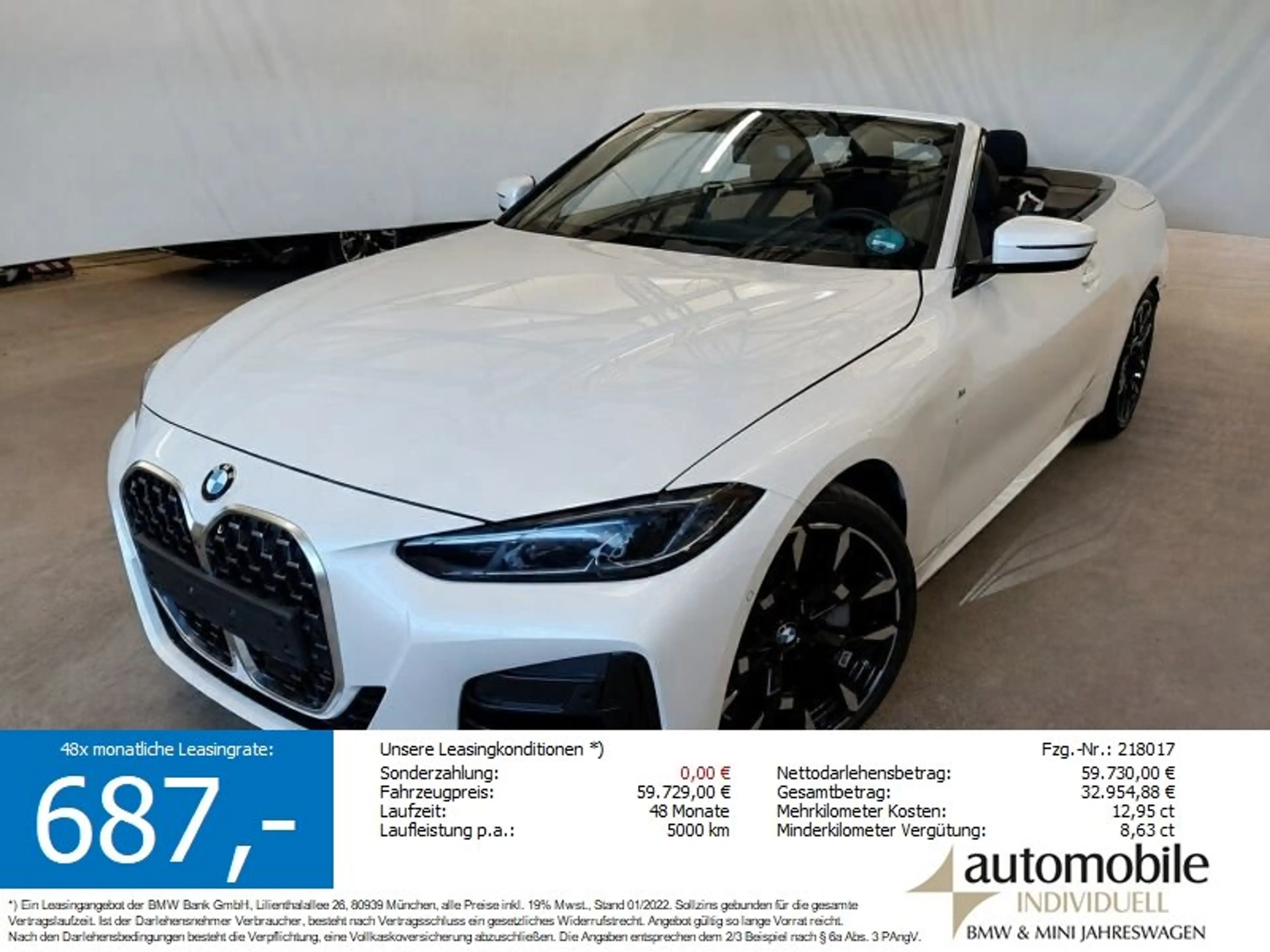 BMW 430 i xDrive Cabrio M Sport ACC Park+ Standh H&K