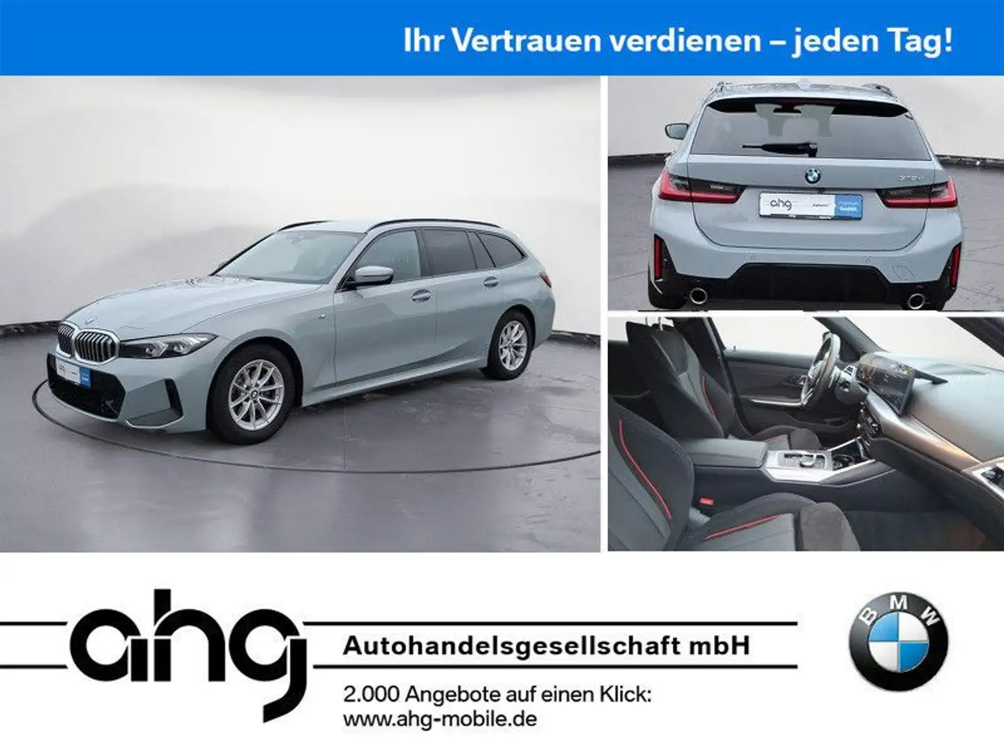 BMW 318 d Touring M-Sport *LED*HIFI*PDC*SHZ*Navi*Kame Grau - 1