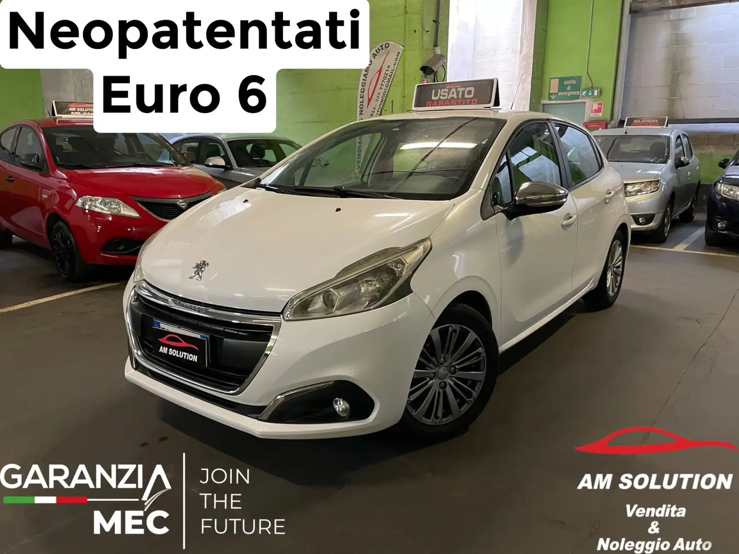 Peugeot 208 1.2 Neopatentati Euro 6 Bianco - 1