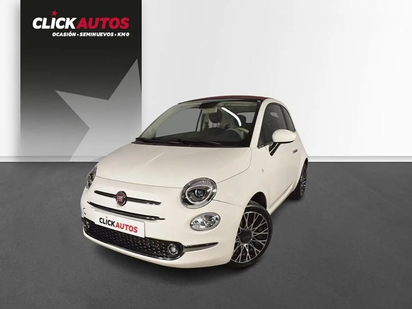 Fiat 500 1.0 Hybrid 70CV Monotrim Blanc - 1