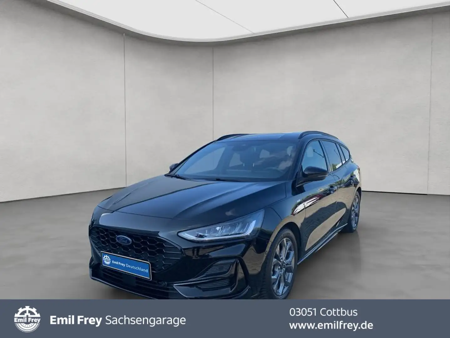 Ford Focus Turnier 1.0 EcoBoost Hybrid Aut. ST-LINE X Zwart - 1