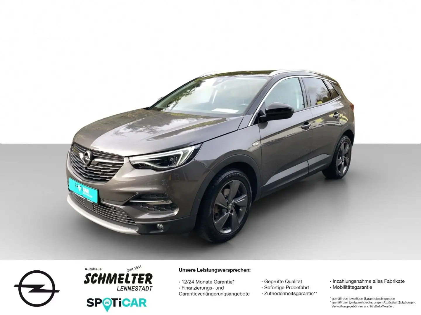 Opel Grandland X Ultimate Leder Xenon Kamera Ahk usw. Grau - 1