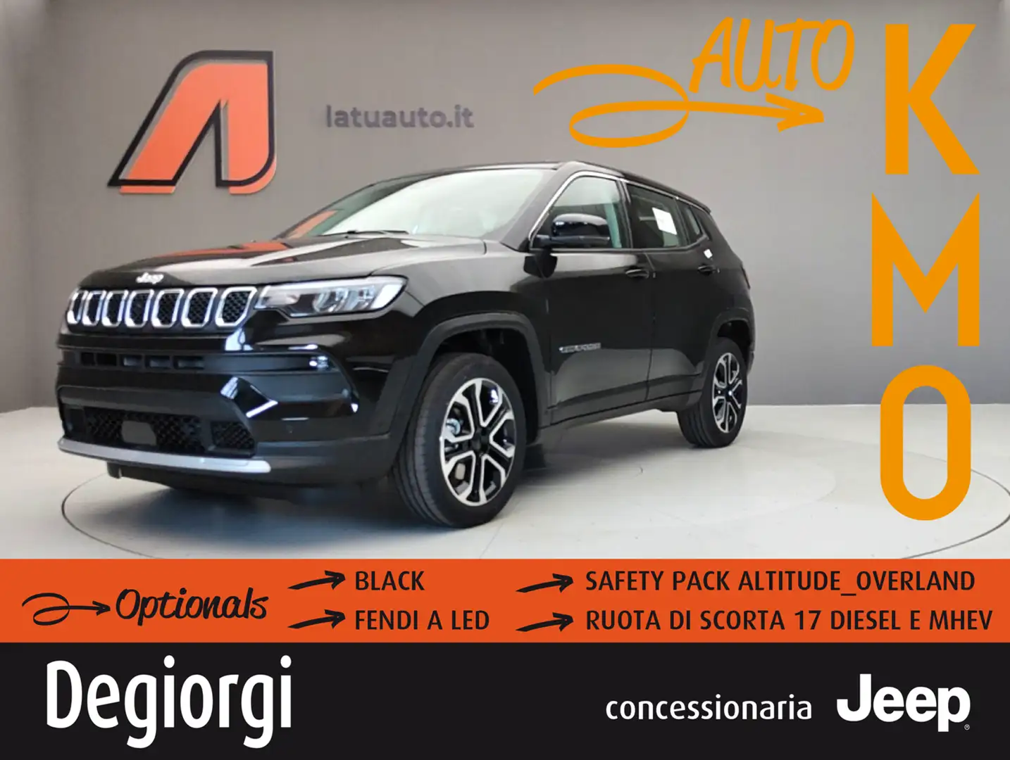Jeep Compass 1.5 T4 130CV HYBRID ALTITUDE DCT7 SAFETY PACK Nero - 1