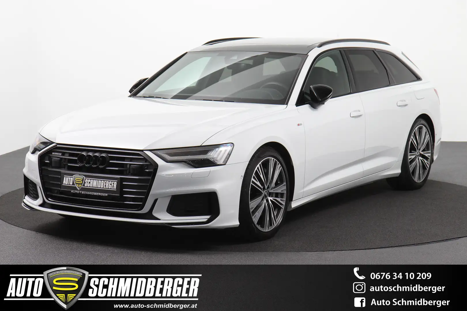 Audi A6 50 TFSIe*3xS-LINE*quattro*BLACK-LINE*HD-MATRIX Weiß - 1