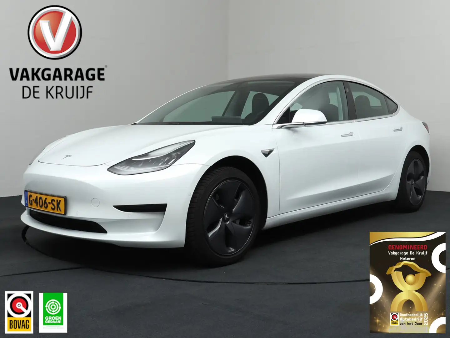 Tesla Model 3 Standard RWD Plus 60 kWh SoH 89,8% | Panoramadak | Wit - 1