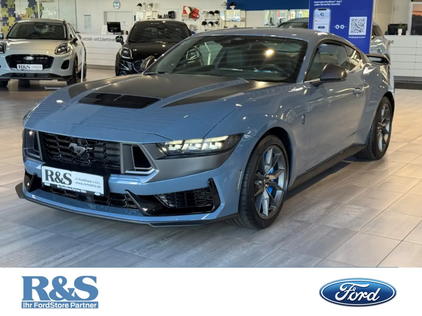 Ford Mustang Dark Horse Fastback V8+Bang&Olufsen+LED+Klimaautom Kék - 1