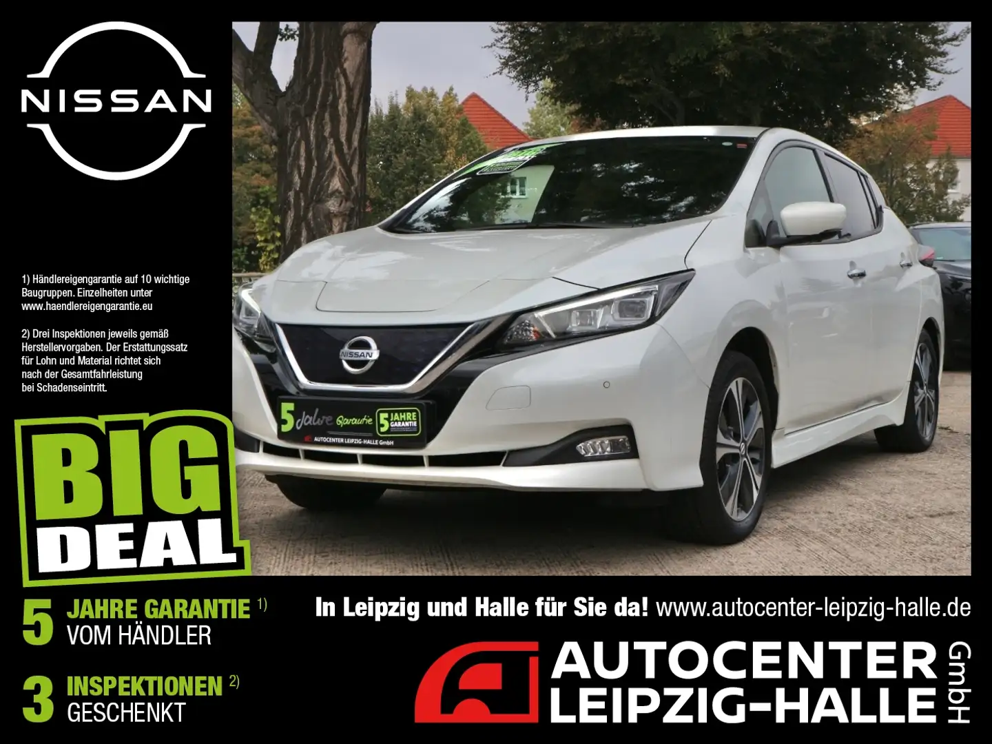 Nissan Leaf e+ Tekna ACC Navi LED 360° LM ProPilot Weiß - 1
