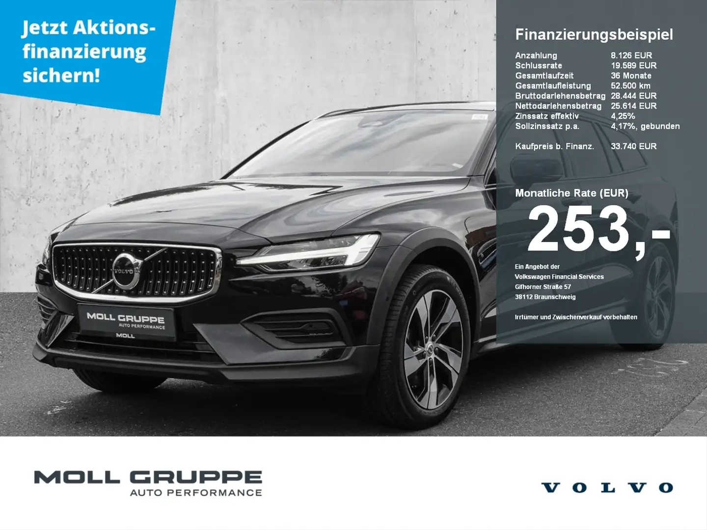 Volvo V60 Cross Country B4 AWD Plus LED Schwarz - 1