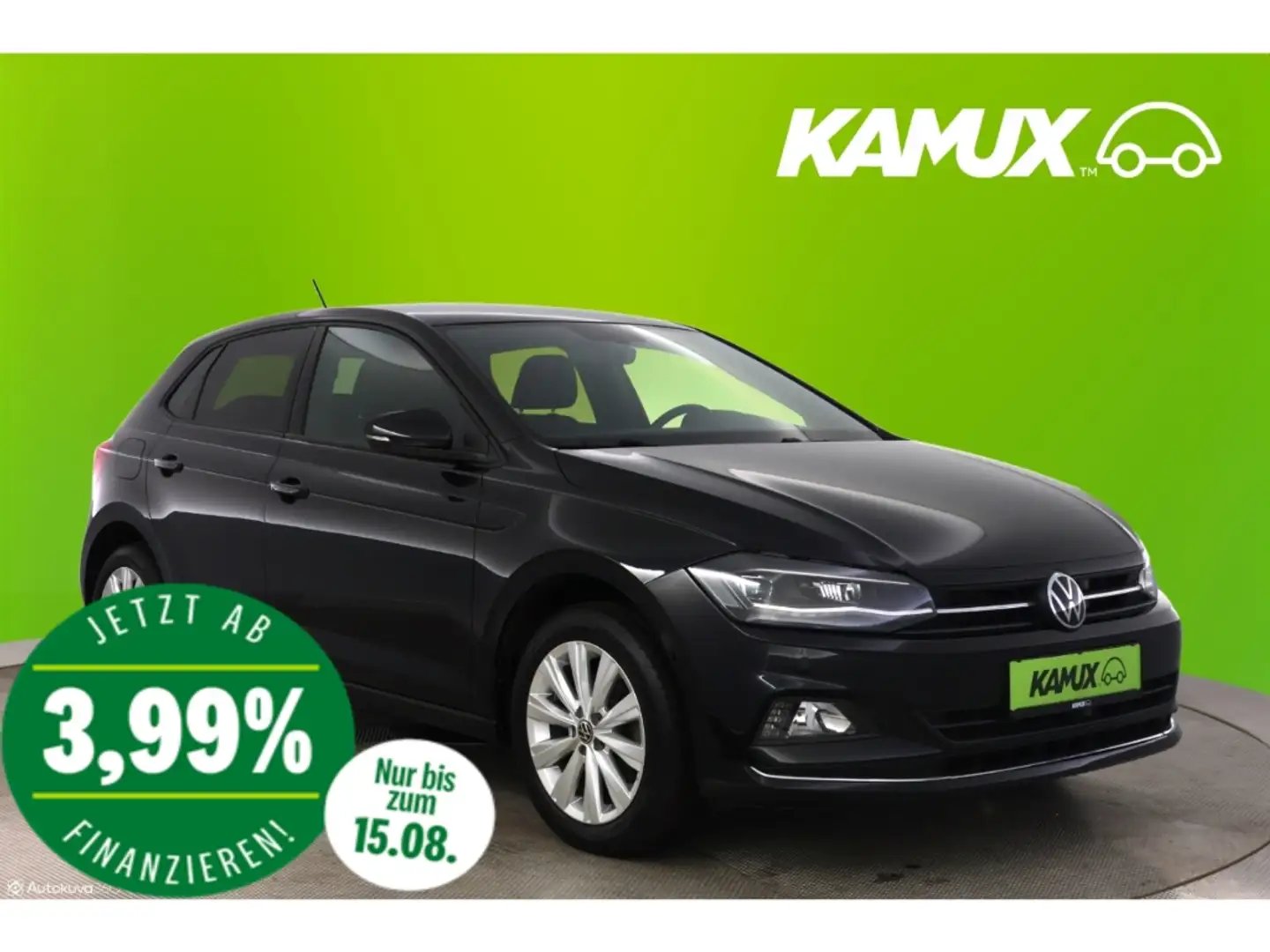 Volkswagen Polo 1.5TSI DSG Highline+LED+NAVI+VIRTUAL+PDC Noir - 1
