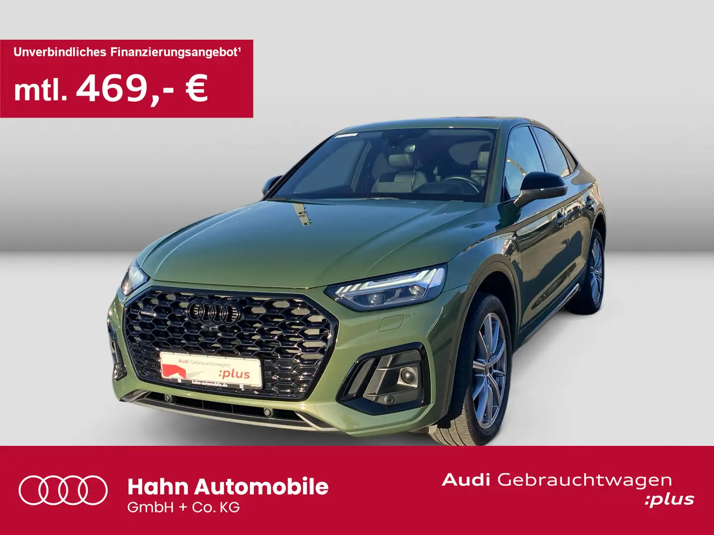 Audi Q5 45TFSI quattro S line S-trc Matrix Groen - 1
