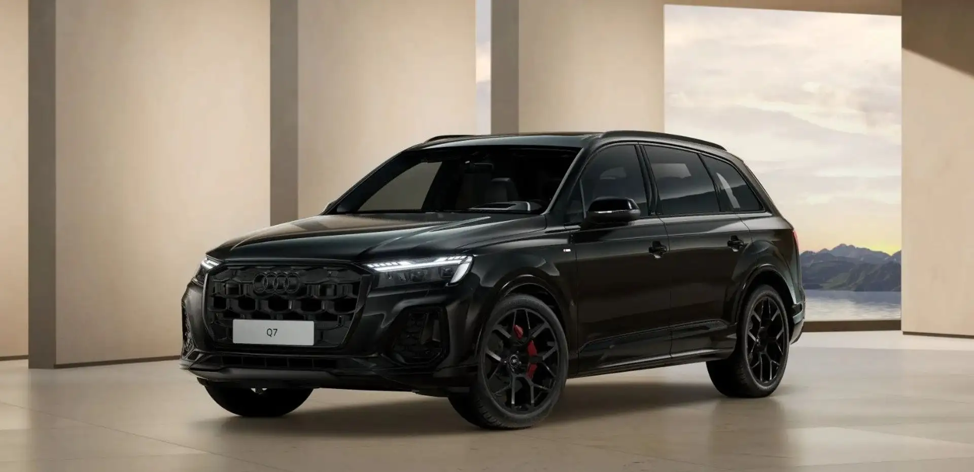 Audi Q7 S line 50 TDI 4x4 7-Sitzer,Standhzg,Laser,AHK Schwarz - 1