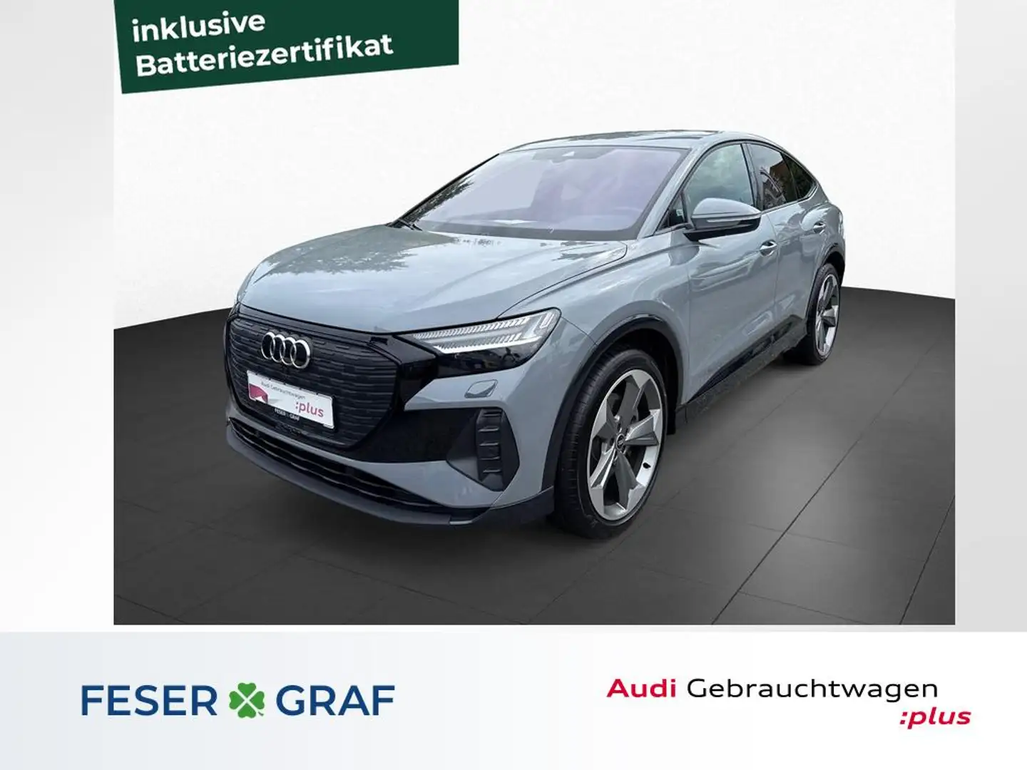 Audi Q4 e-tron Sportback 50 e-tron qu. +AHK+S line interieur+Matr Gris - 1