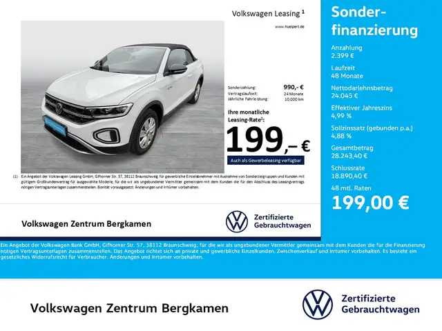 2025 Volkswagen T-Roc in White for sale