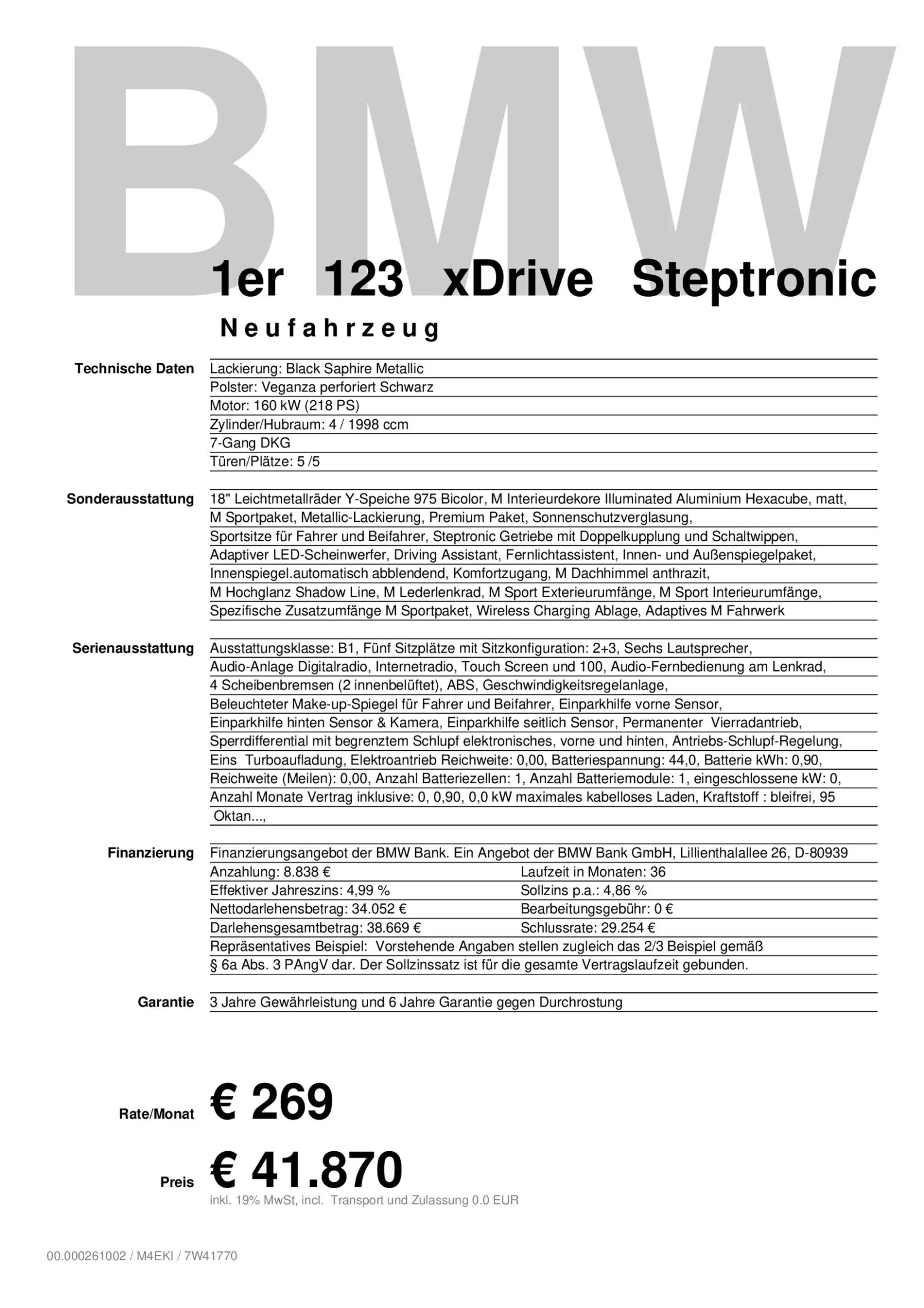 BMW 114 123 xDrive M Sportpaket+18"LM+adapLED+DrivAss+ — photo 4