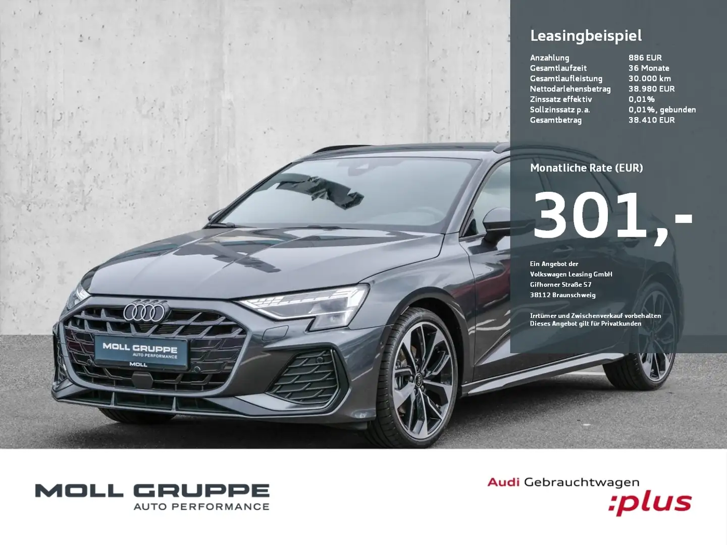Audi A3 Sportback S line 35 TFSI (AHK*Navi*LED) ACC Grau - 1