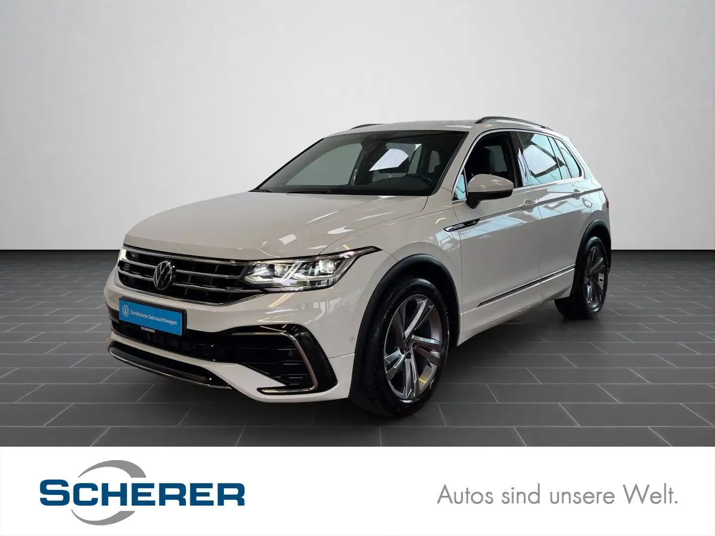 Volkswagen Tiguan R-Line 2.0 TDI IQ-Light,Navi,Vr.C.Pit,AHK Weiß - 1