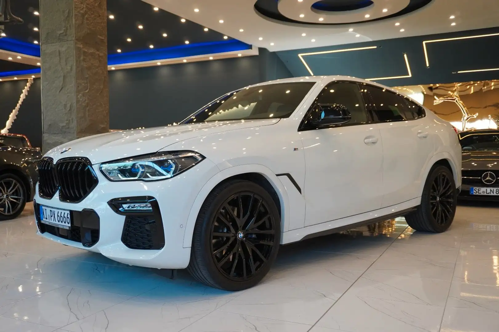 BMW X6 xDrive 30 d M Sport*Pano*Laser*H&K*22*Crafted Weiß - 2