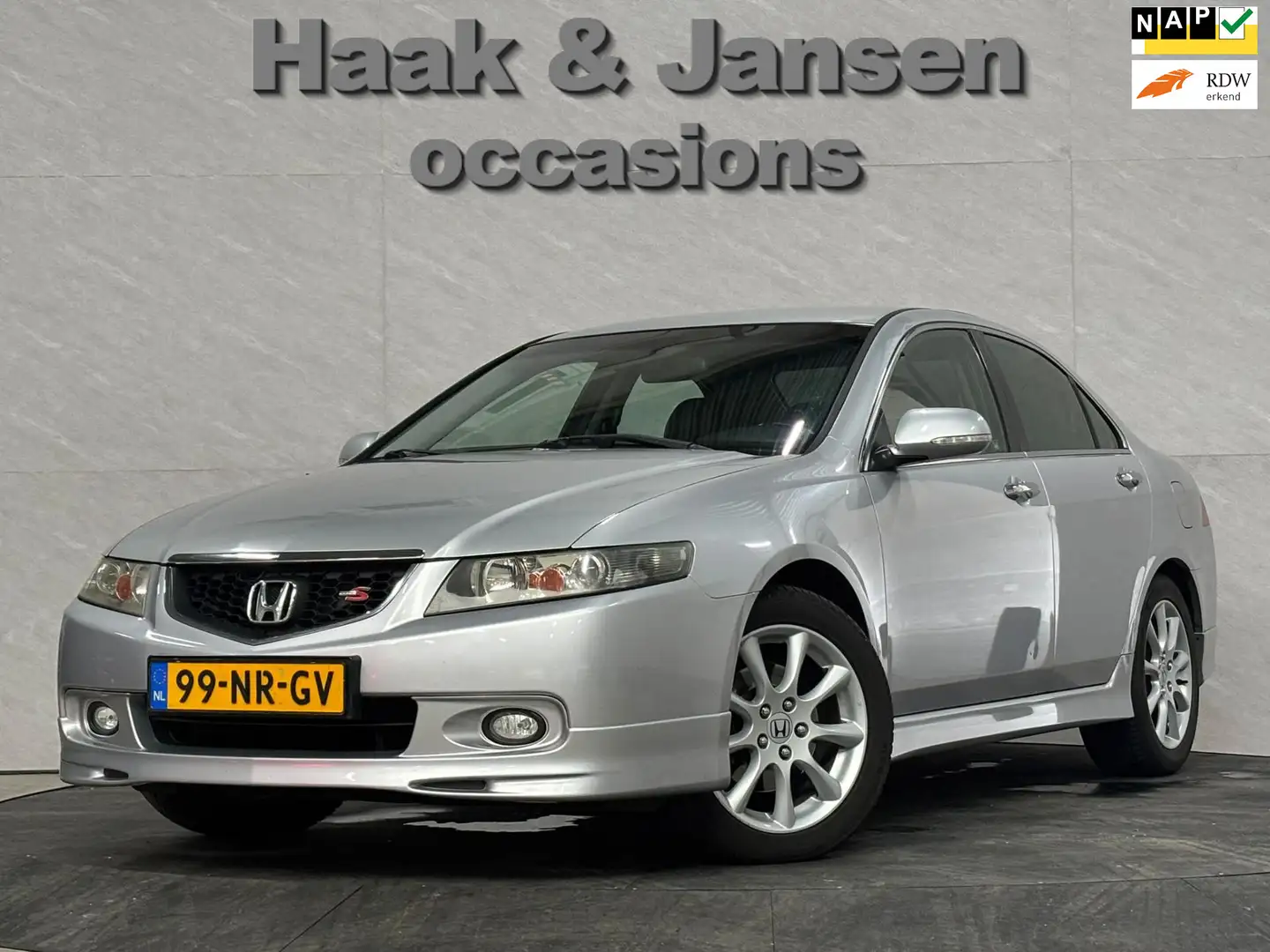 Honda Accord 2.4i Type-S Automaat Cruisecontrol Airco Grijs - 1