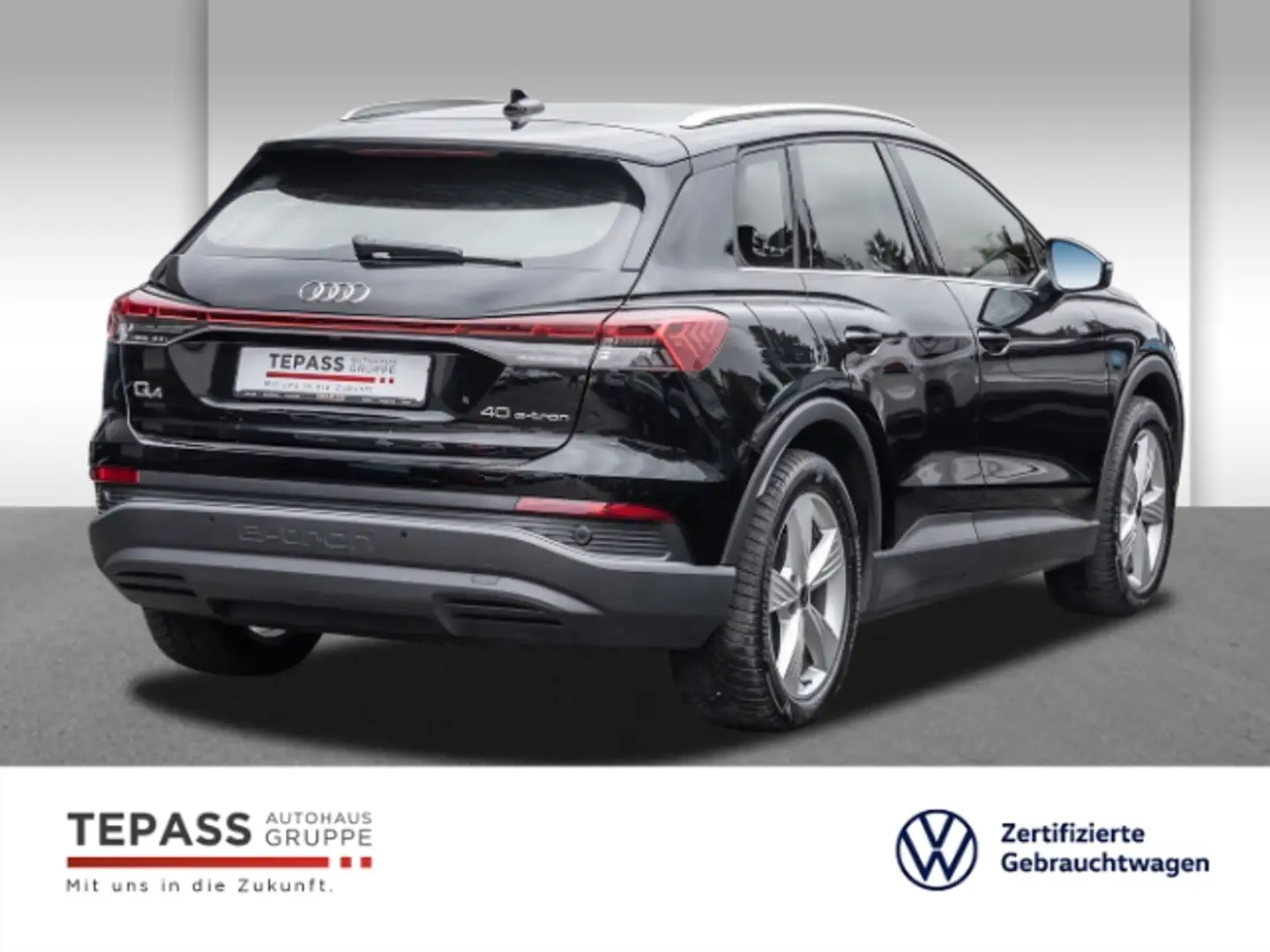 Audi Q4 e-tron 40 basis NAVI KLIMA LED AHK REAR VIEW FELGEN Schwarz - 2