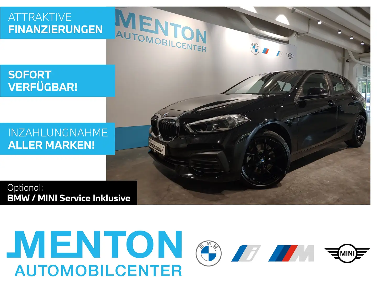BMW 118 i Advantage/DAB/LED/Tempomat/Shz Schwarz - 1