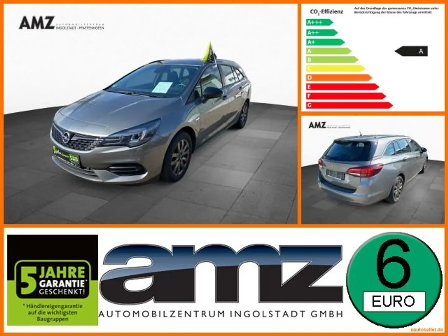 Opel Astra K Sports Tourer 1.2 Turbo (Facelift) Edition Gris - 1