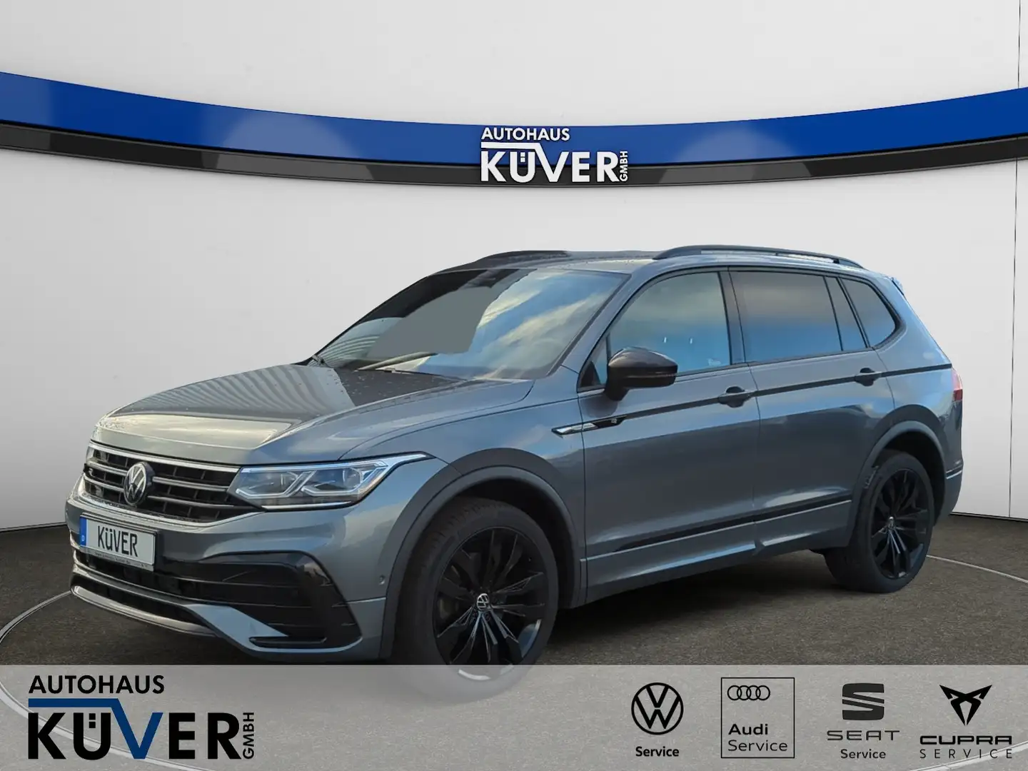 Volkswagen Tiguan Allspace R-Line 2,0 TDI DSG 4M+Pano+AHK Grau - 1