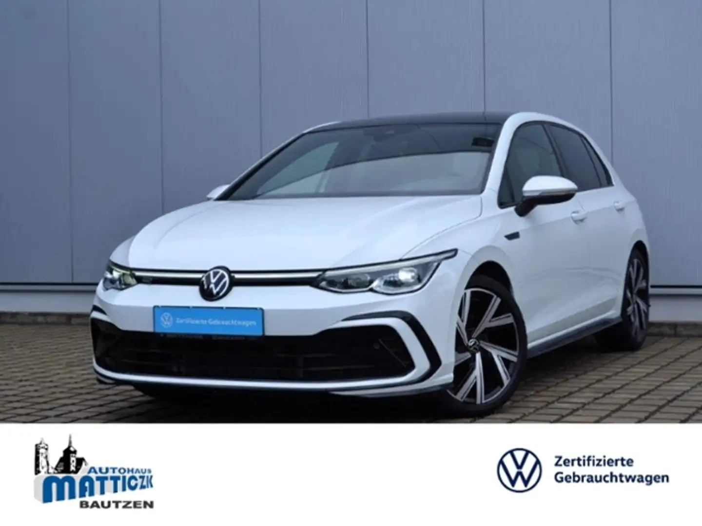Volkswagen Golf VIII 1.5 TSI R-Line PANO/MATRIX/NAVI+RFK/18-ZOLL+ Weiß - 1