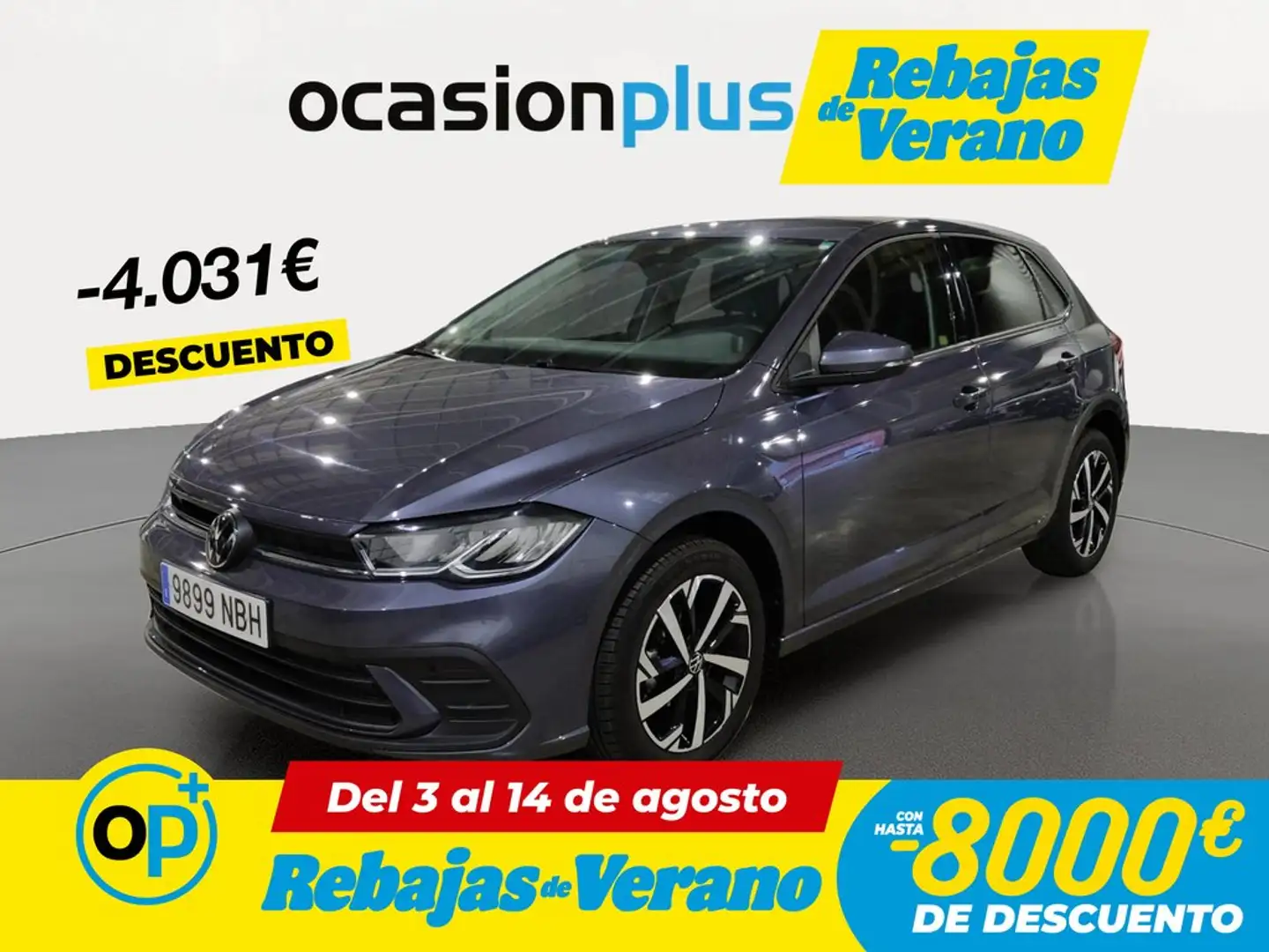 Volkswagen Polo 1.0 TSI Mas DSG 70kW Gris - 1