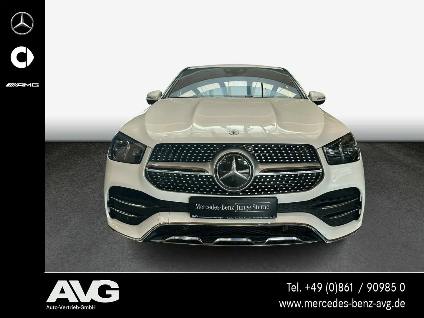 Mercedes-Benz GLE 400 GLE 400 d 4M Coupé AMG Sthz Distro HUD Airmatic Weiß - 2