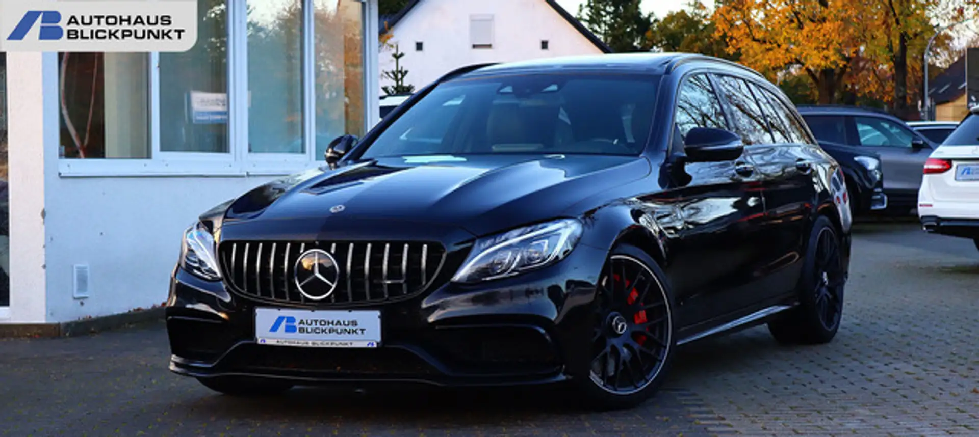 Mercedes-Benz C 63 AMG C S T DISTRO+PANO+HEADUP+KAM360+BURMESTER Czarny - 1