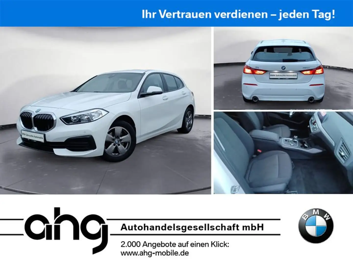 BMW 118 d Advantage Automatik / Navi / Sitzheizung Wit - 1