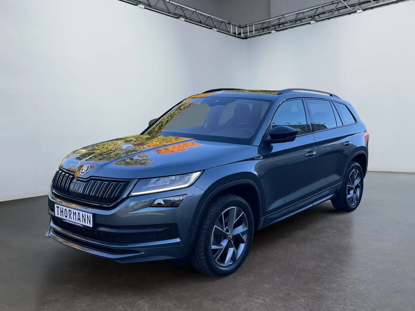Skoda Kodiaq 2.0 TDI Sportline 360° 4xSitzheiz AHK Grijs - 2