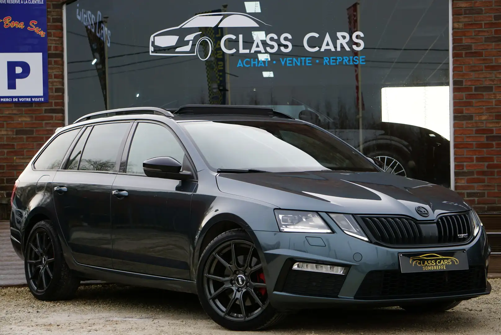 Skoda Octavia RS 2.0 TDi DSG PANO BI-XENON CAM CARNET FULL 6B Grijs - 2