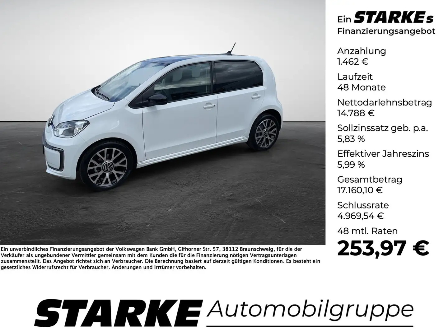 Volkswagen e-up! Style Weiß - 1