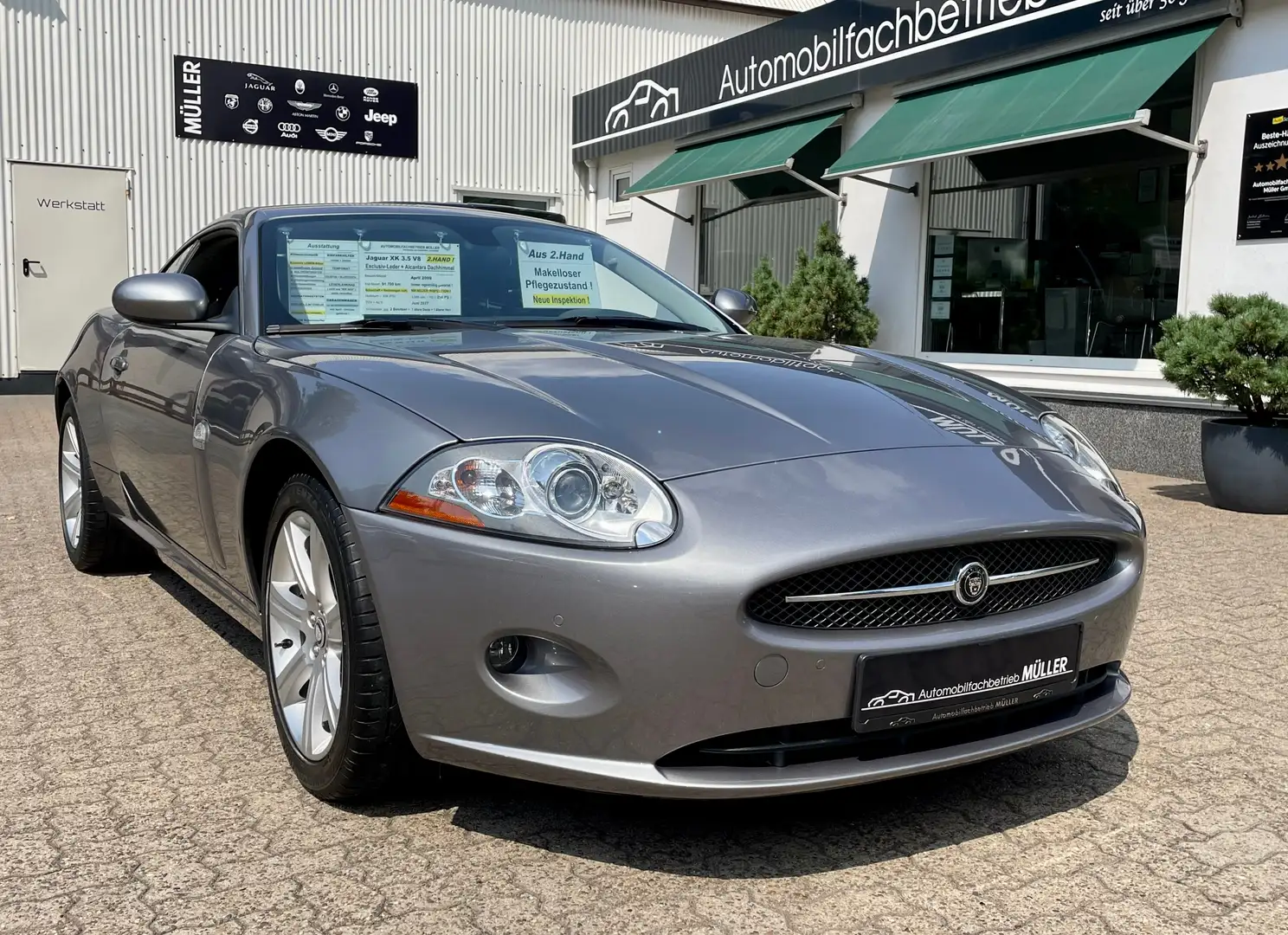 Jaguar XK 3.5 V8 Coupe "Excl.LEDER"+echte 2.HAND!+Makellos ! Grau - 2