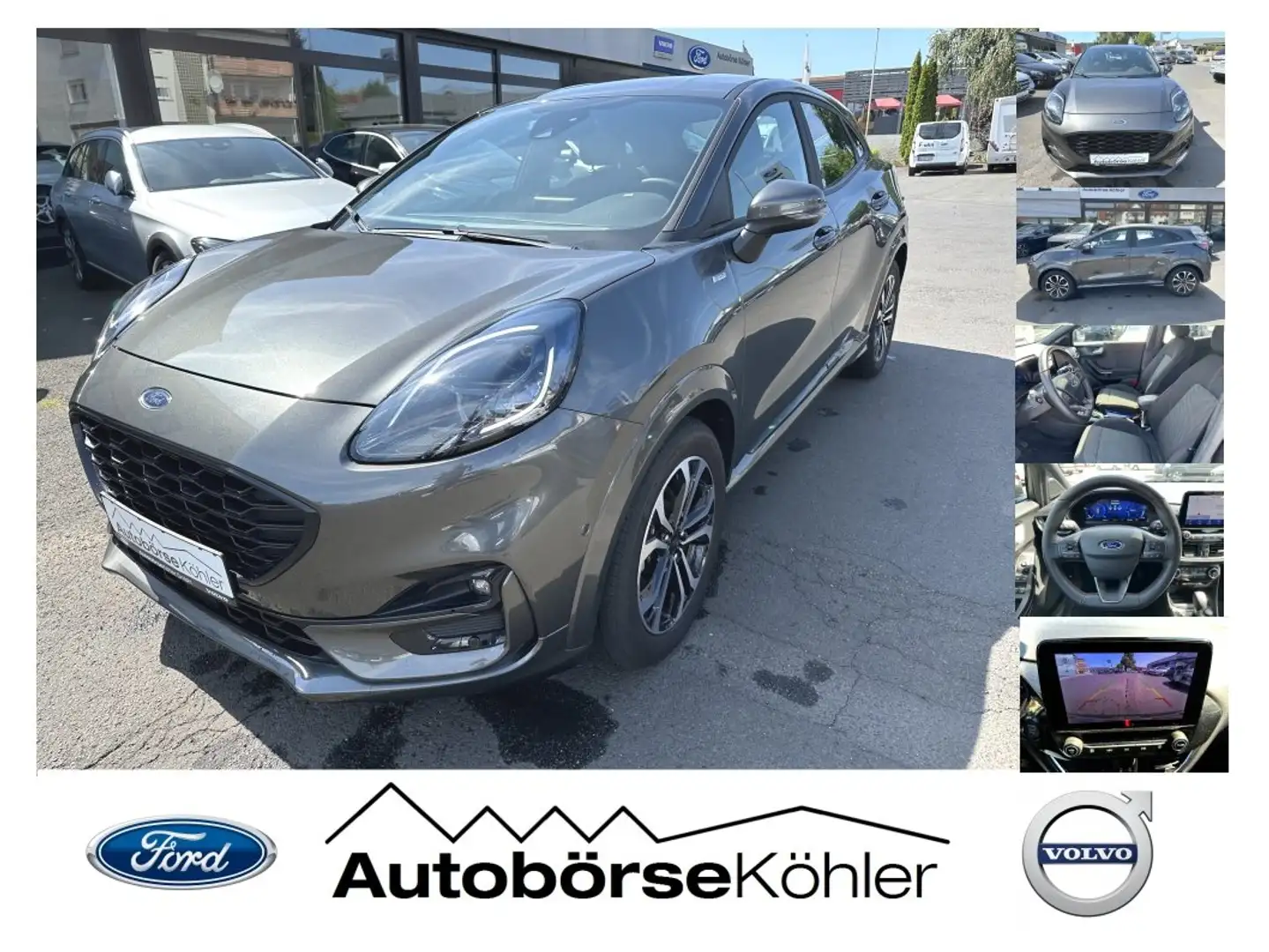 Ford Puma 1.0 MHEV ST-Line *Autom., LED, ACC, BLIS, Kamera* Gris - 1