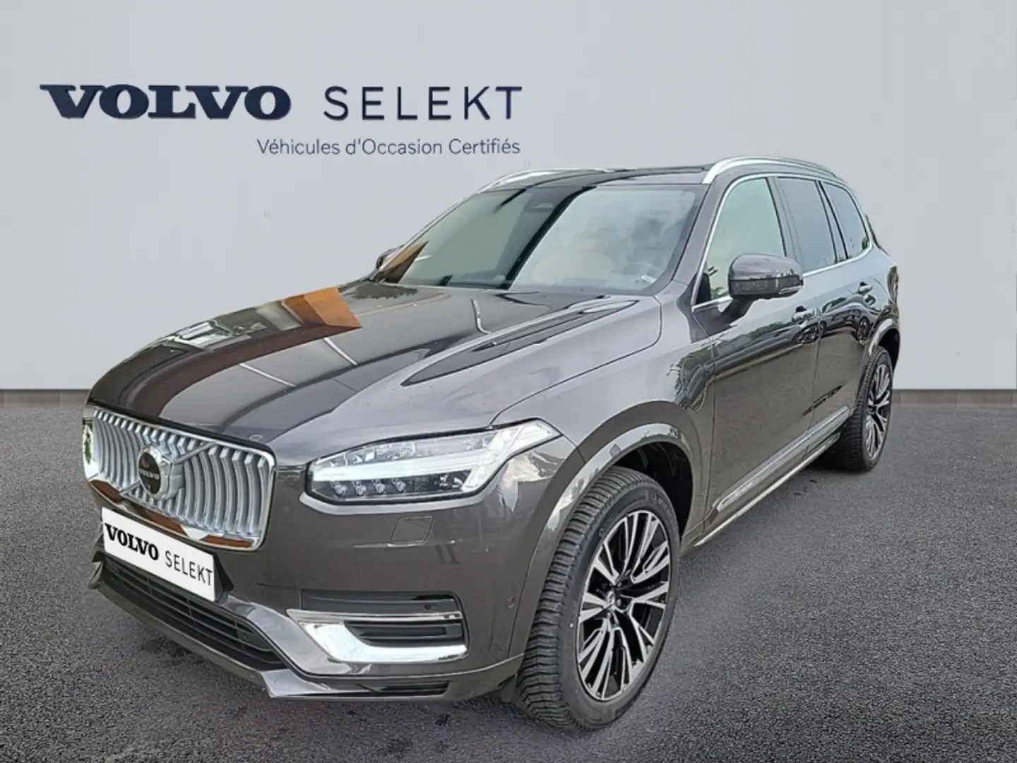 Volvo XC90 T8 AWD 310 + 145ch Ultra Style Chrome Geartronic Gris - 1