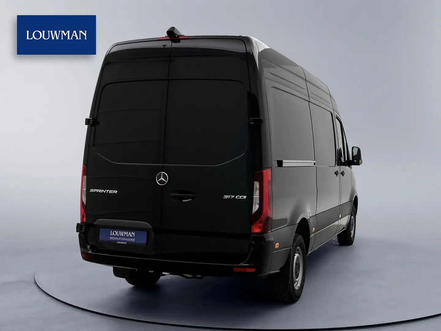 Mercedes-Benz Sprinter 317 1.9 CDI L2H2 PRO LED BPM Vrij Navigatie Achter Zwart - 2